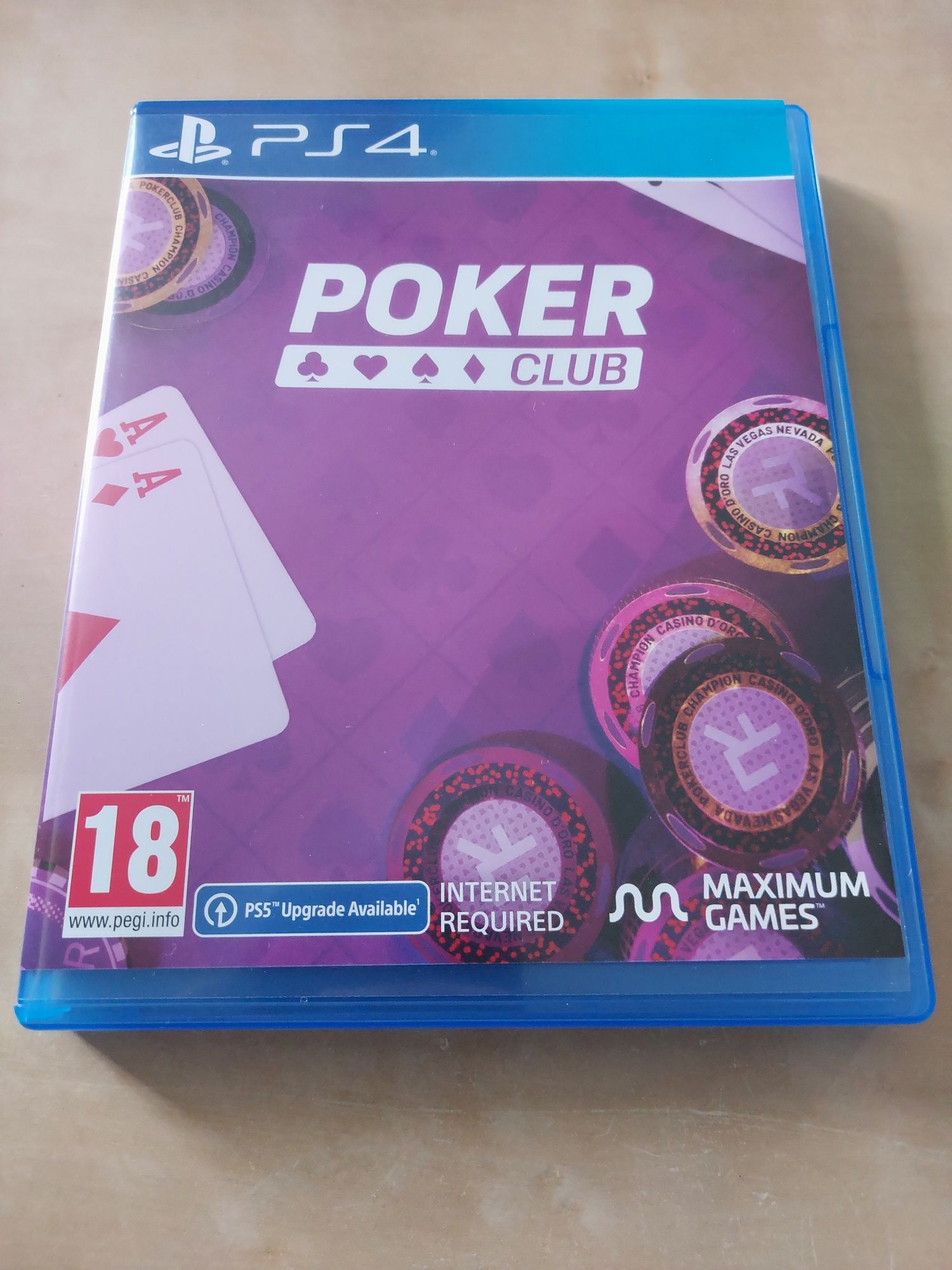 Poker Club Texas Hold'em dla miłośników gier karcianych styl Las Vegas