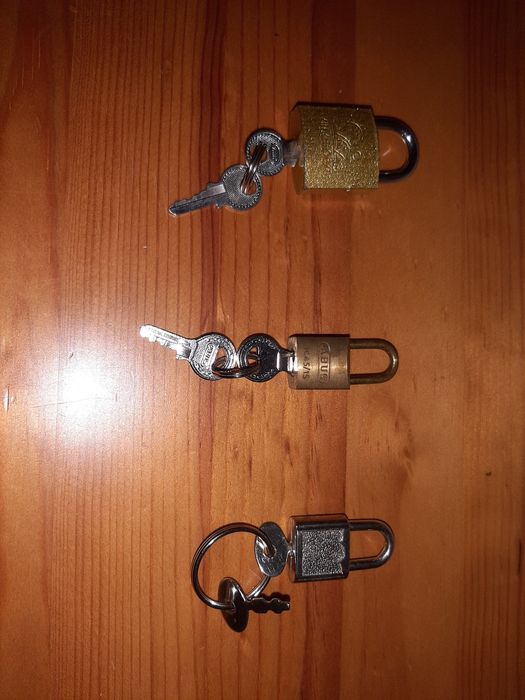Conjunto de 3 Cadeados Para Malas de Viagem m