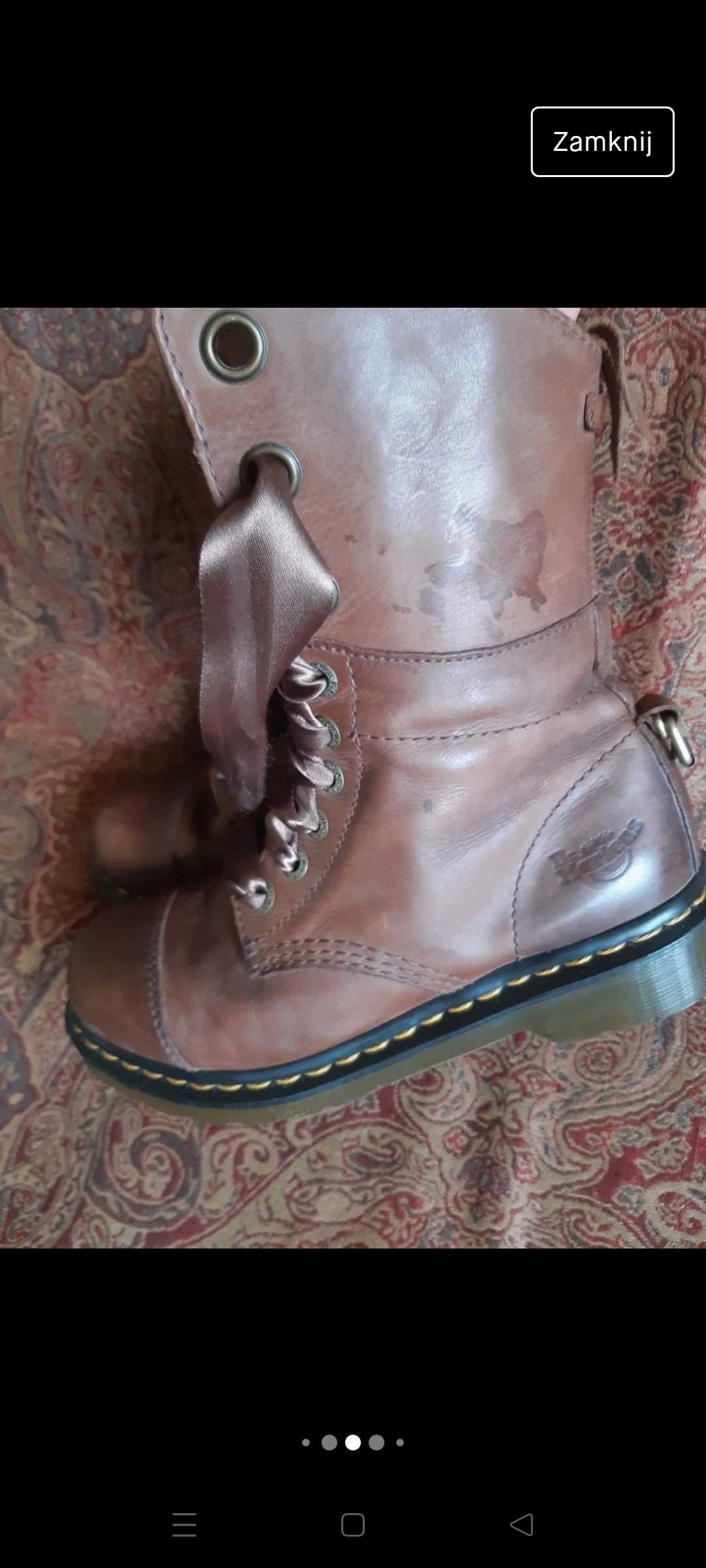 Buty kozaki skórzane dr Martens glany