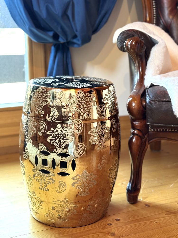 Stolik puf stołek ceramiczny