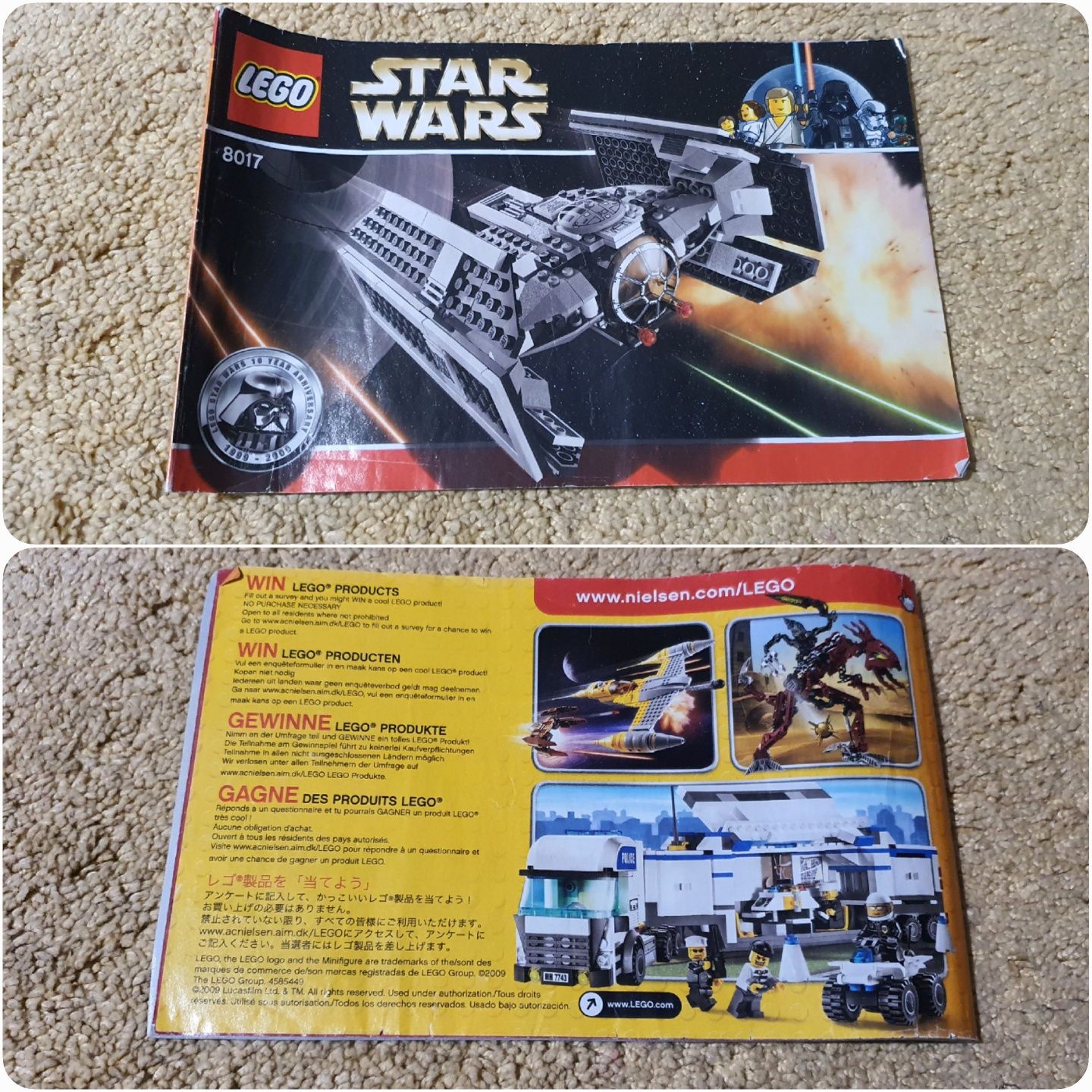 Zestaw Lego Star Wars 8017 Darth Vader’s Tie Fighter komplet!