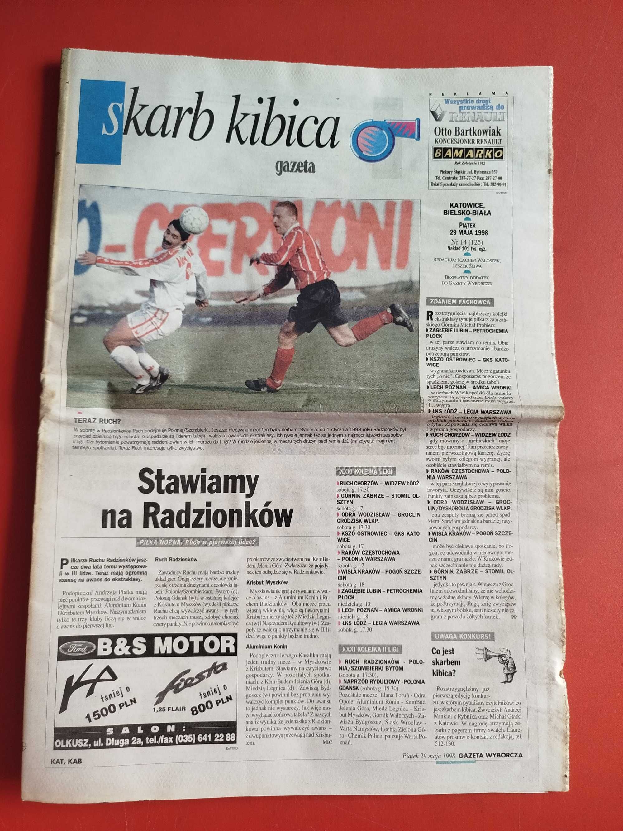 Gazeta Wyborcza, 29 maja 1998, nr 125