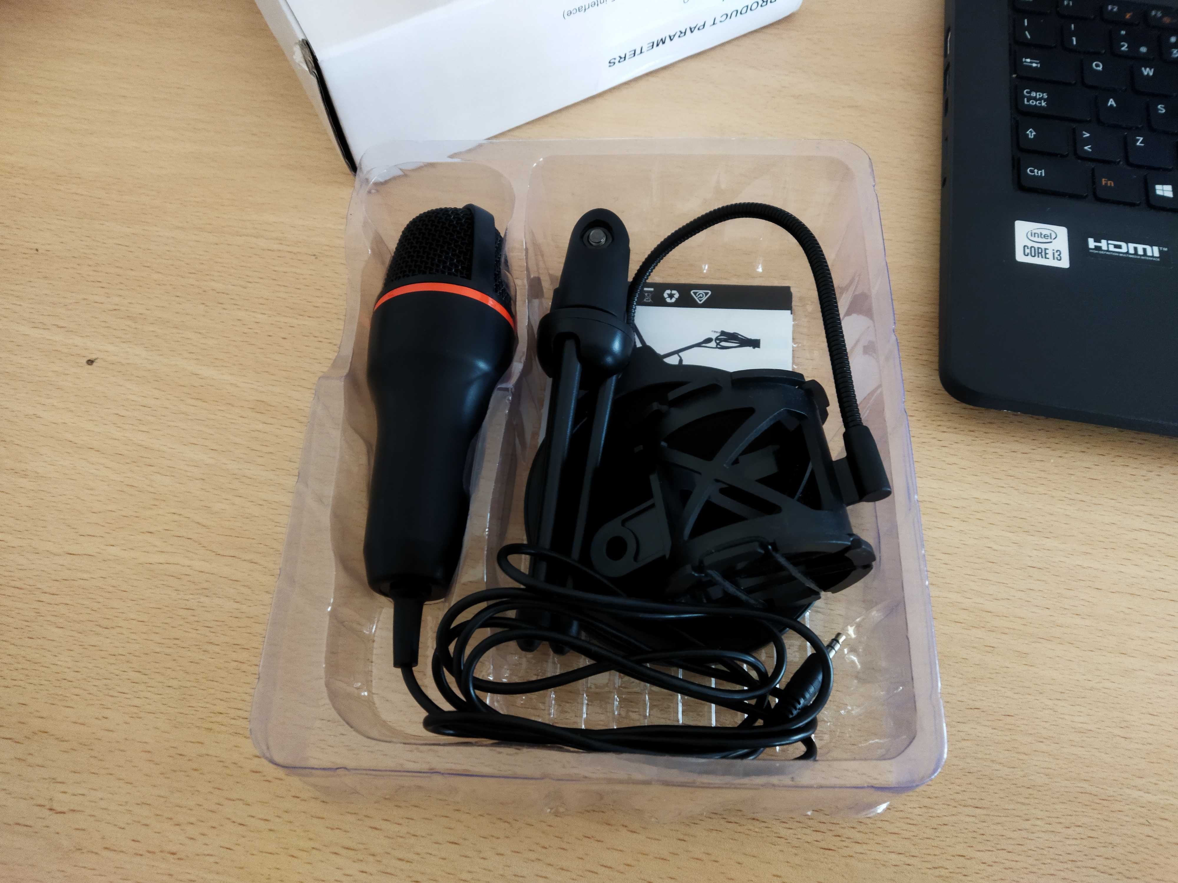 microfone para fazer streaming com adatptador de 3.5