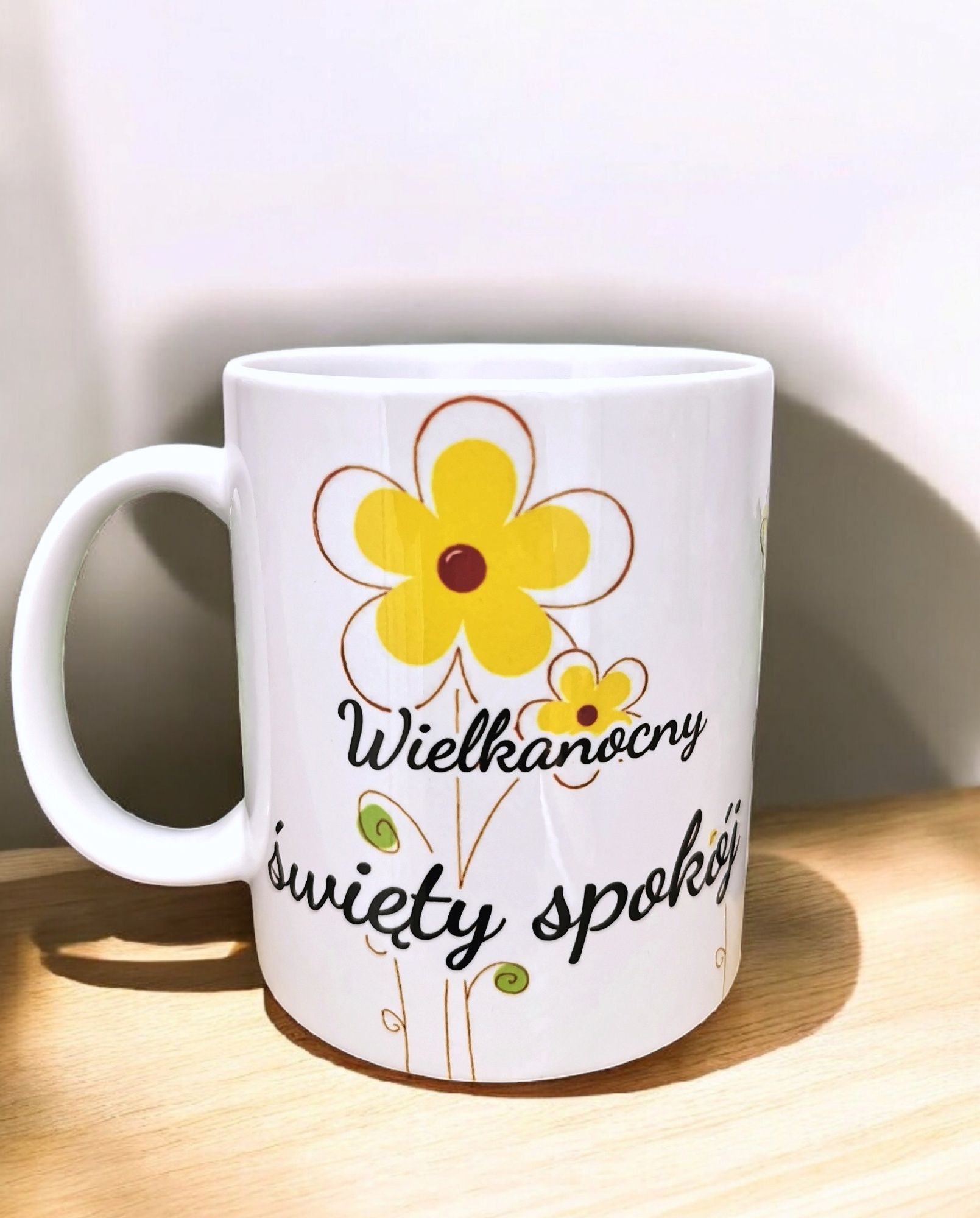 Wielkanocny kubek święty spokój śmieszny prezent Wielkanoc