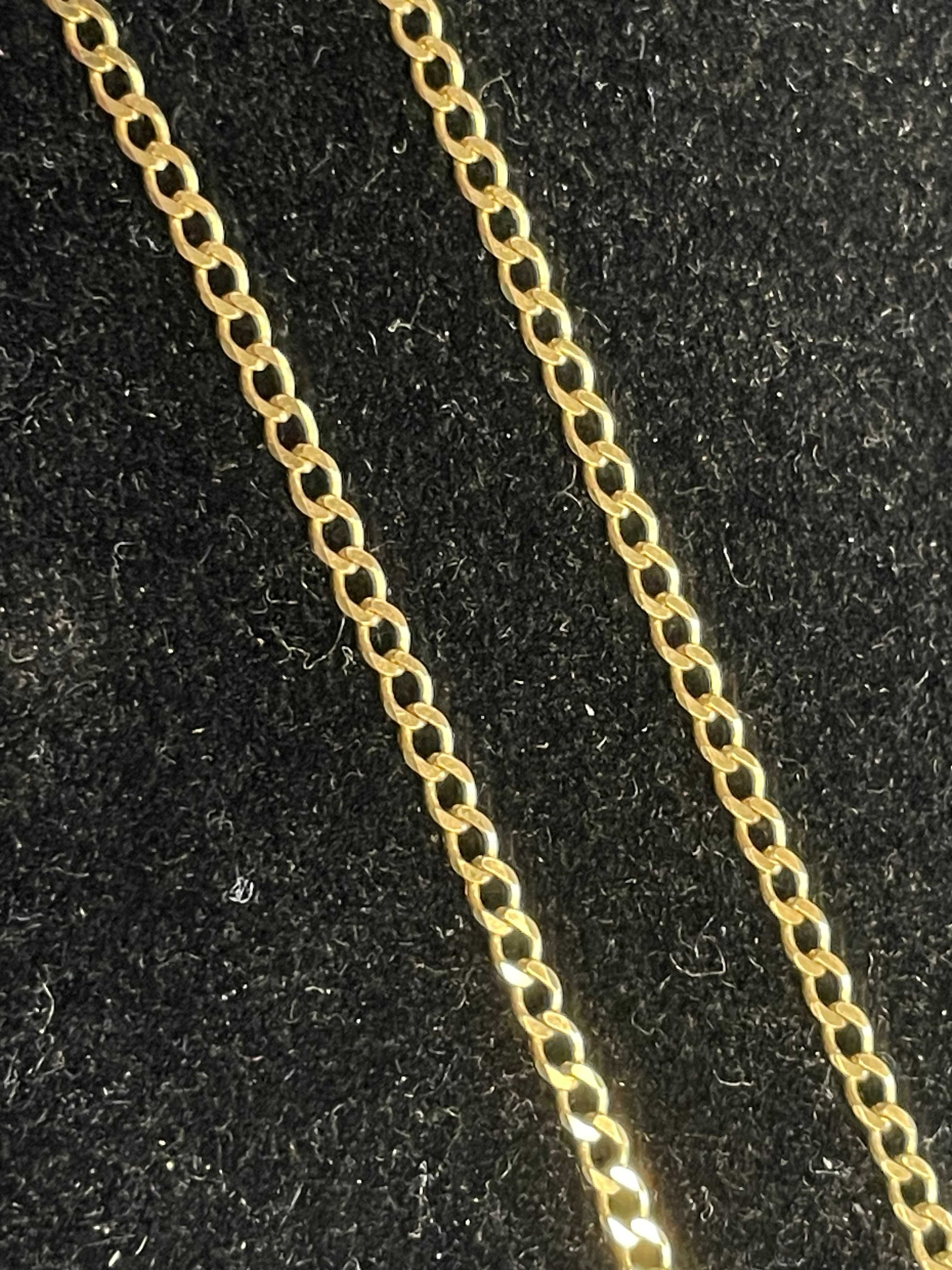 Złoty łańcuszek 14kt pancerka 5,59 gram 55 cm