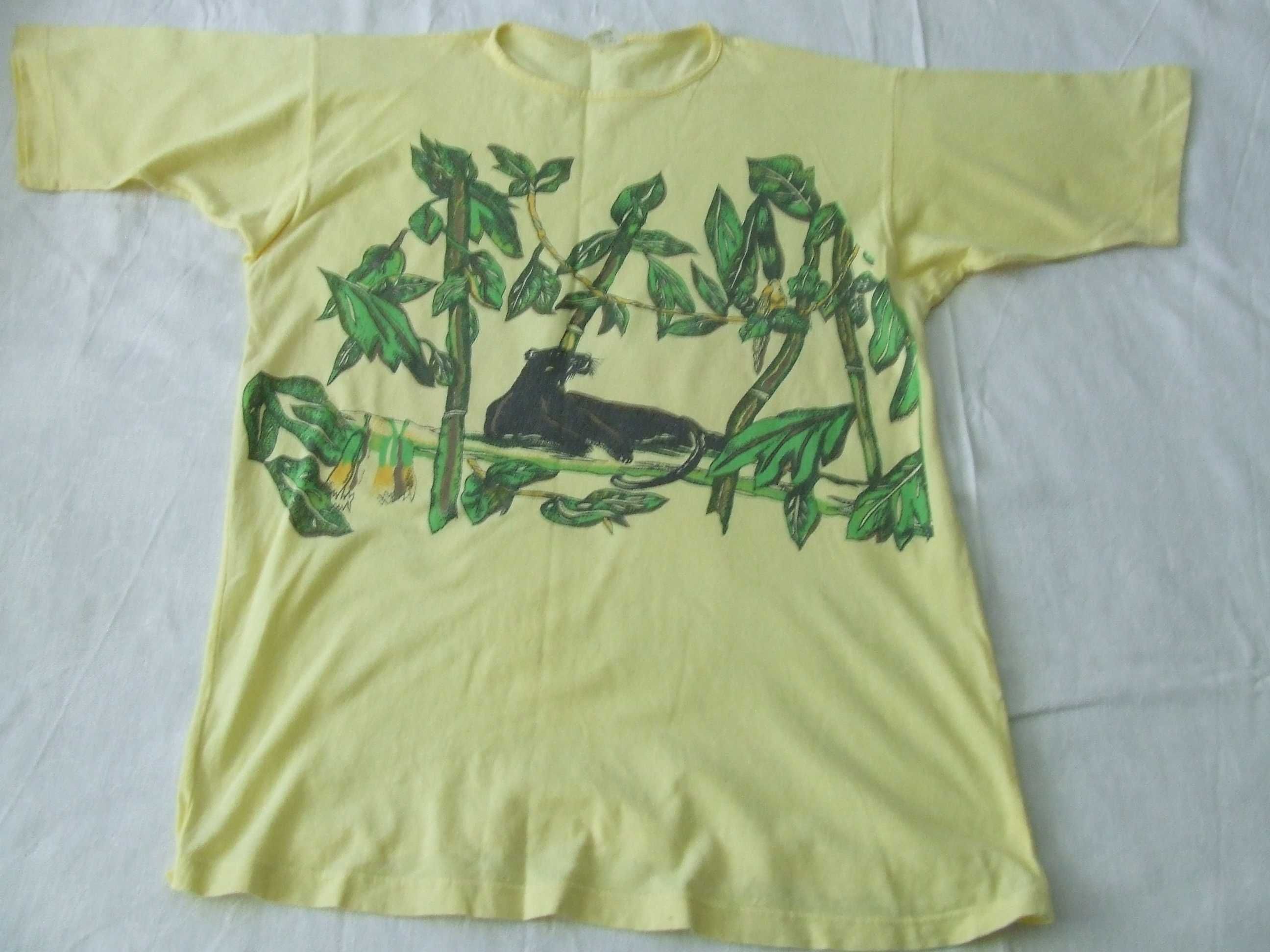 Bluzeczka Biaggini  wężowa skórka + Bluzeczka żółta z nadrukiem  R 42