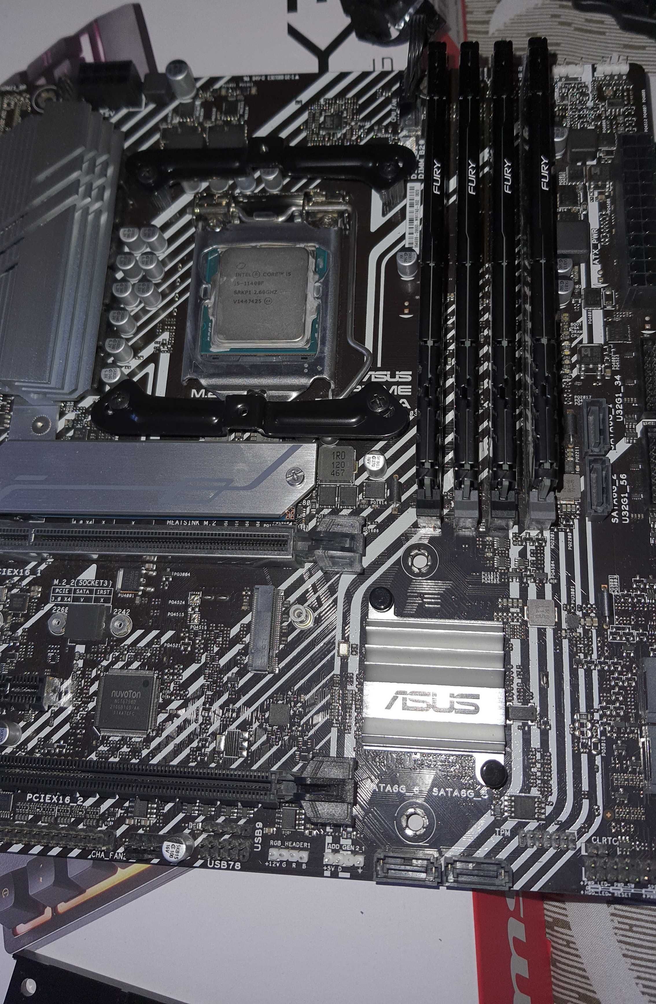 Intel core i5 11400f + Asus Prime b560m-a