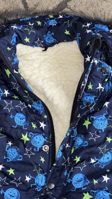 Zimowy kombinezon  dla chlopca ocieplany r.86