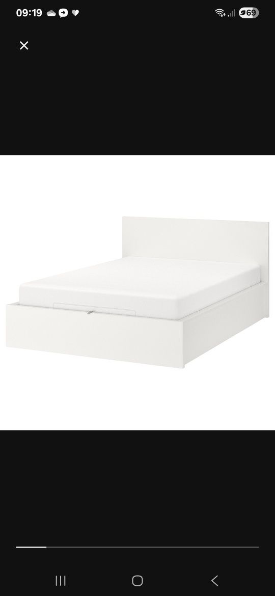 Łóżko z pojemnikiem Ikea Malm 1400x200