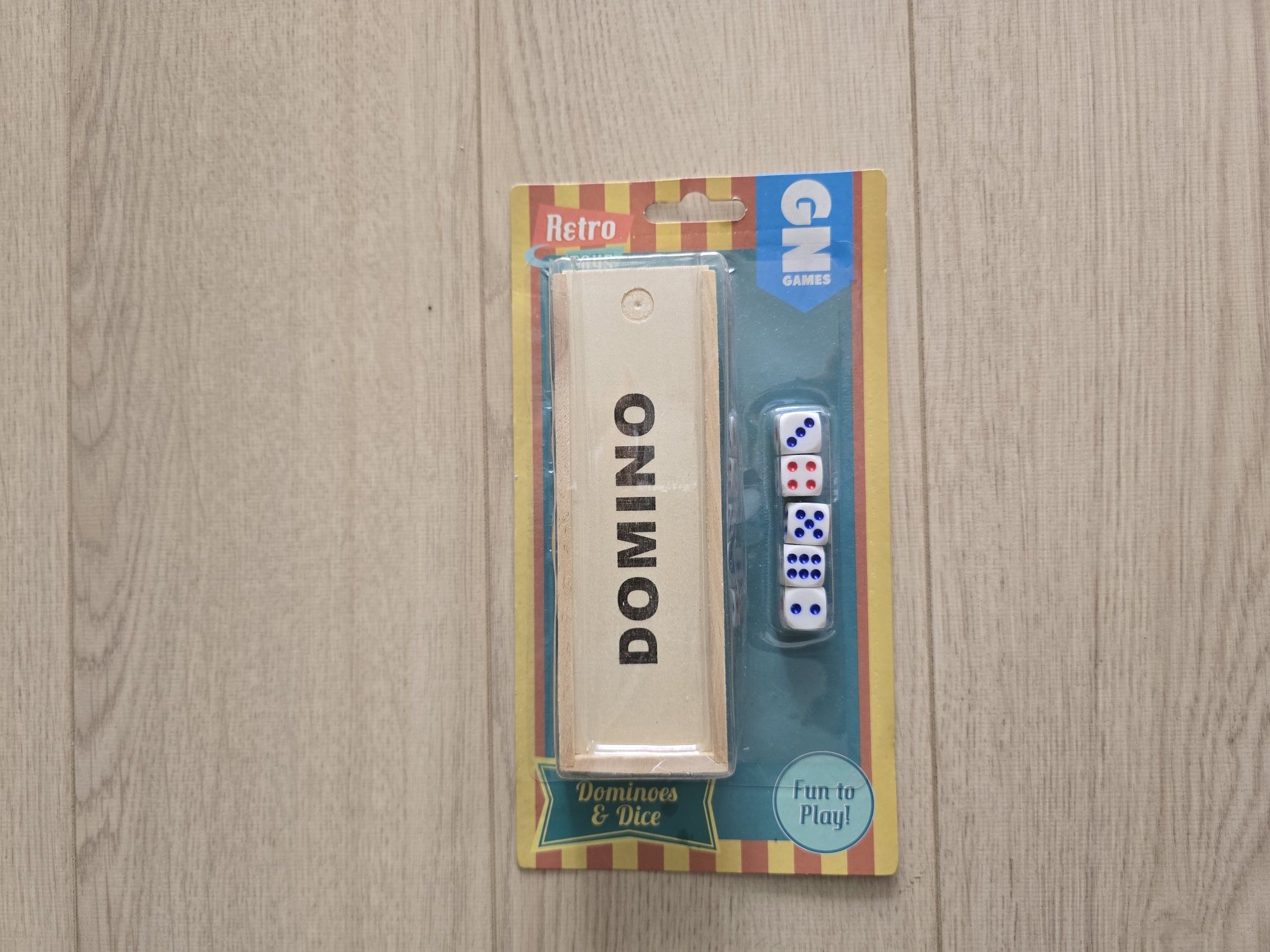 Domino drewniane, kości do gry, NOWE