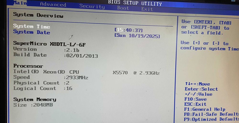 Komputer - serwer, płyta X8DTL-6F 2x Xeon 2,93GHz