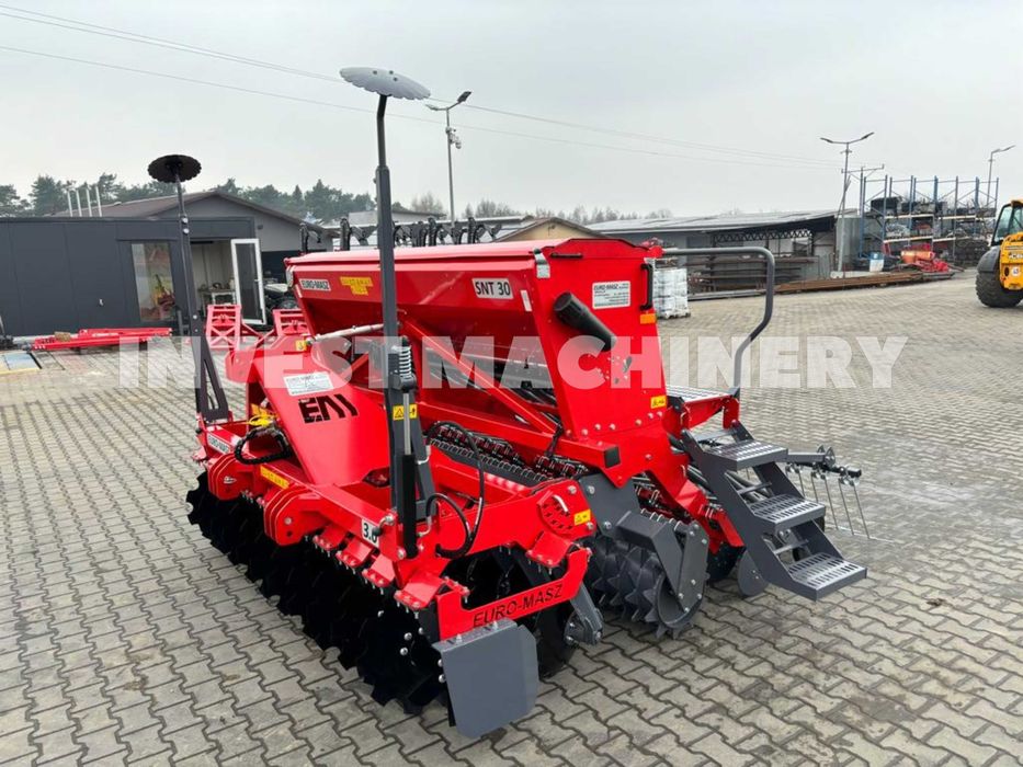Agregat uprawowo-siewny EURO-MASZ nabudowany 3m brona siewnik NOWY !!!