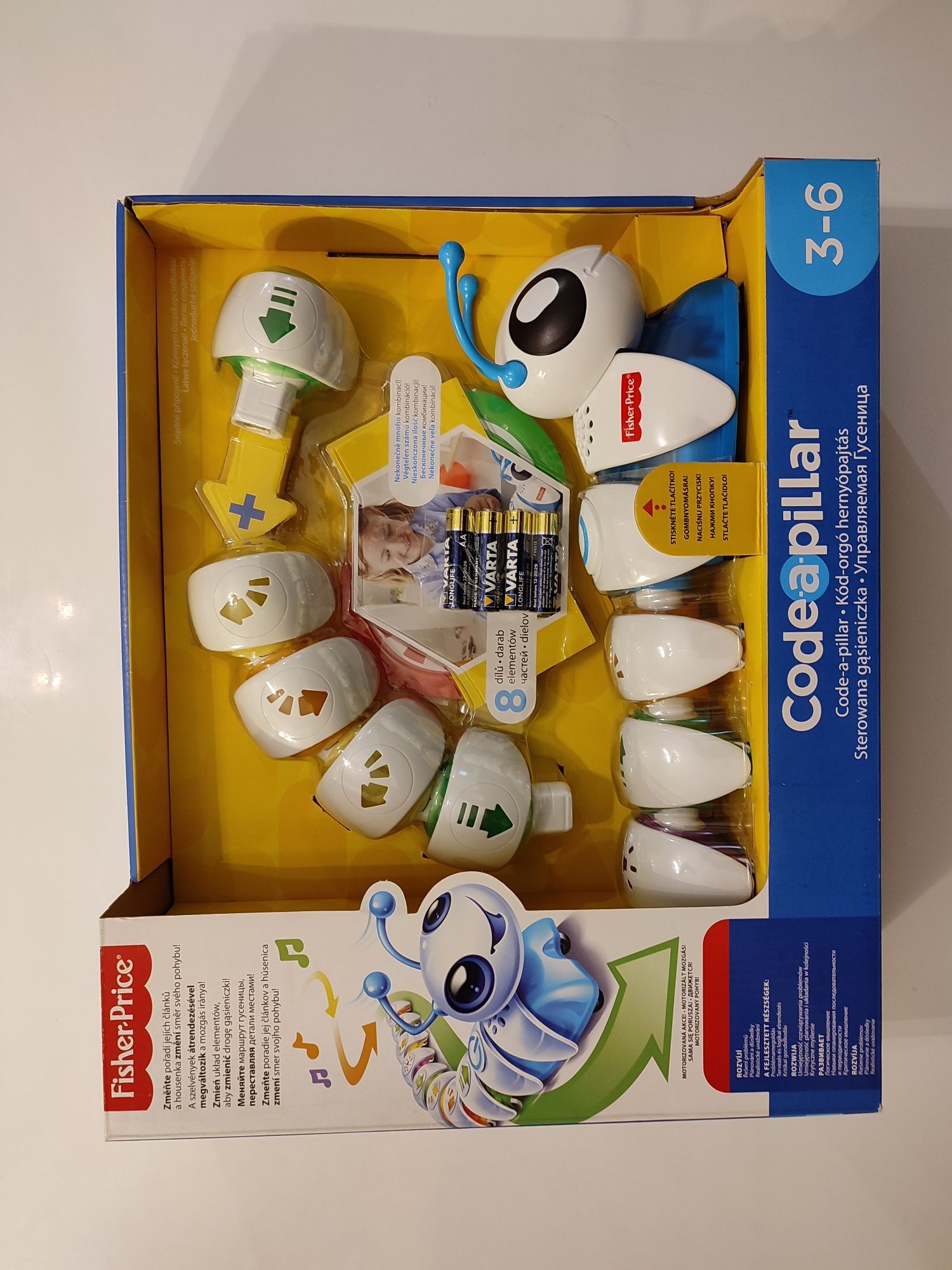 Fisher Price - zabawka edukacyjna, programowalna gąsienica