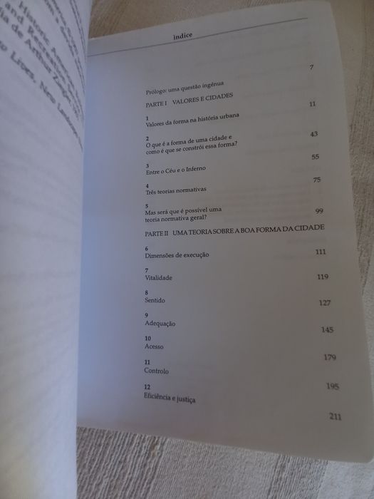 Livro de Arquitetura A Boa Forma da Cidade