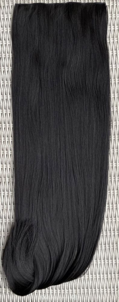 Premium Ultra włosy doczepiane, mega długie, czarny 100 cm ( 403 )