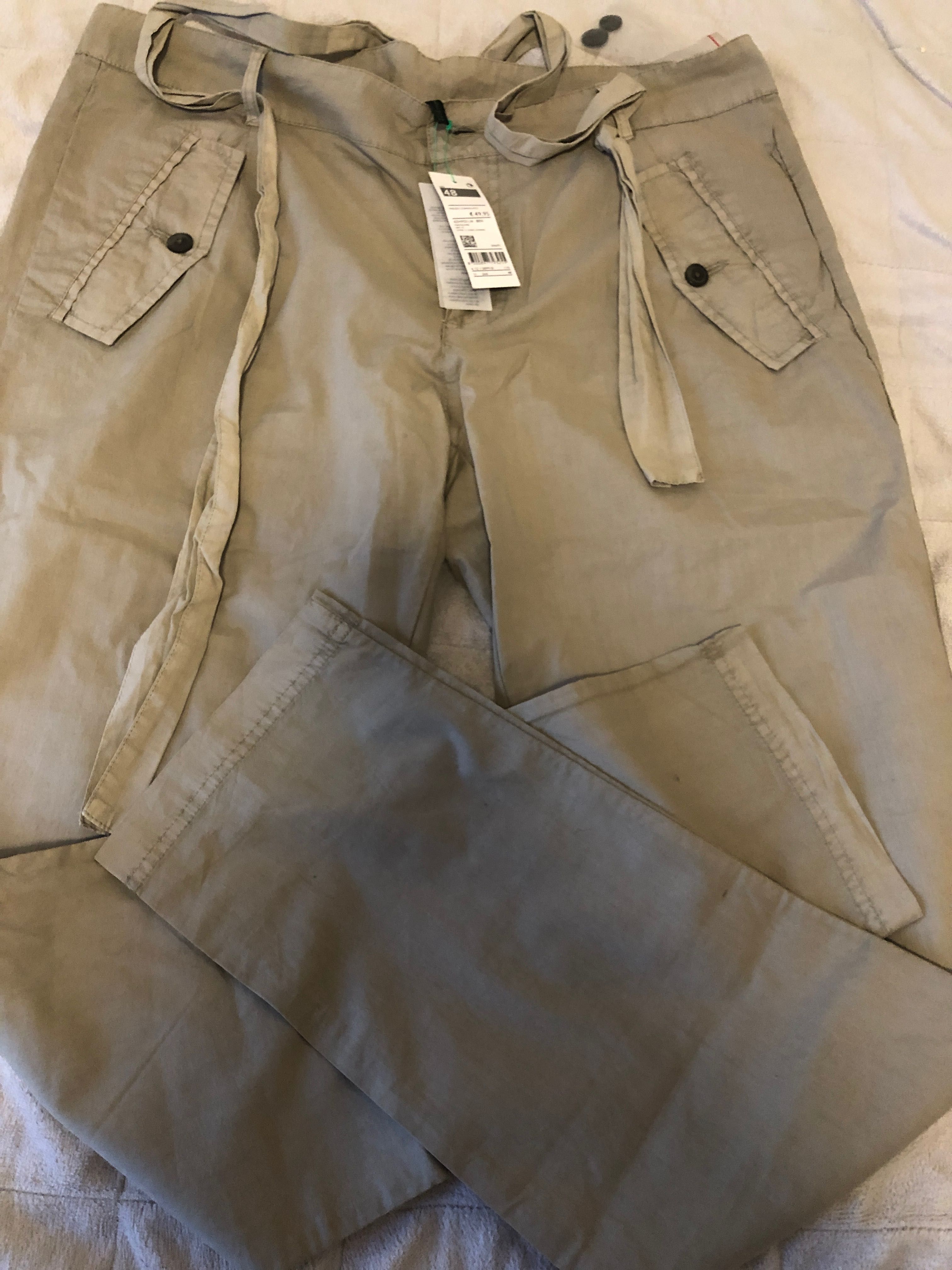 Штаны и рубашка Новые,  Benetton, размер L , 48 .