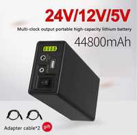 Павербанк Power Bank 12V 24V для роутера 44800 мАг