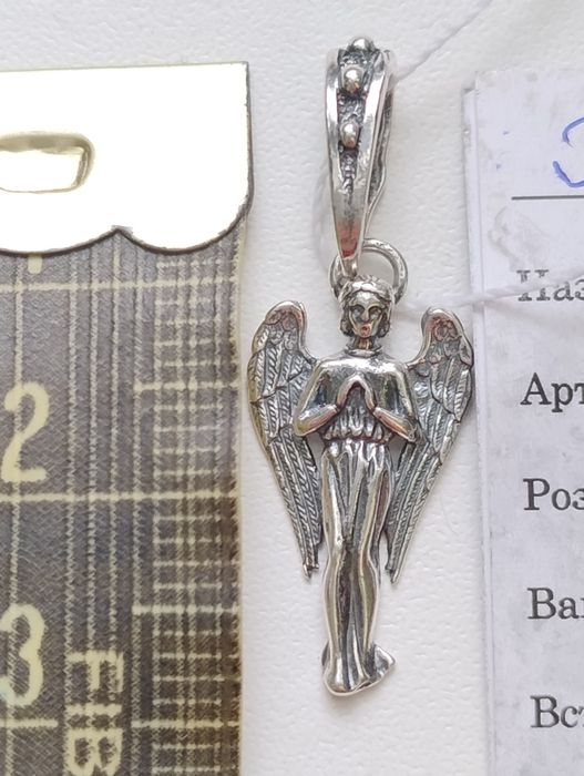 Срібний підвіс Янгол охоронець
