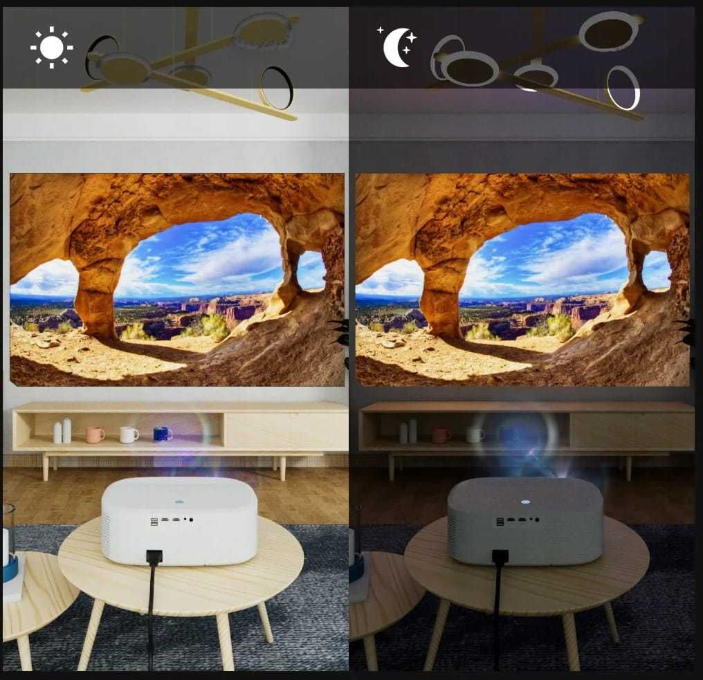 Projektor Rzutnik Full HD WiFi SMART TV Linux Bluetooth Zenwire Yg691