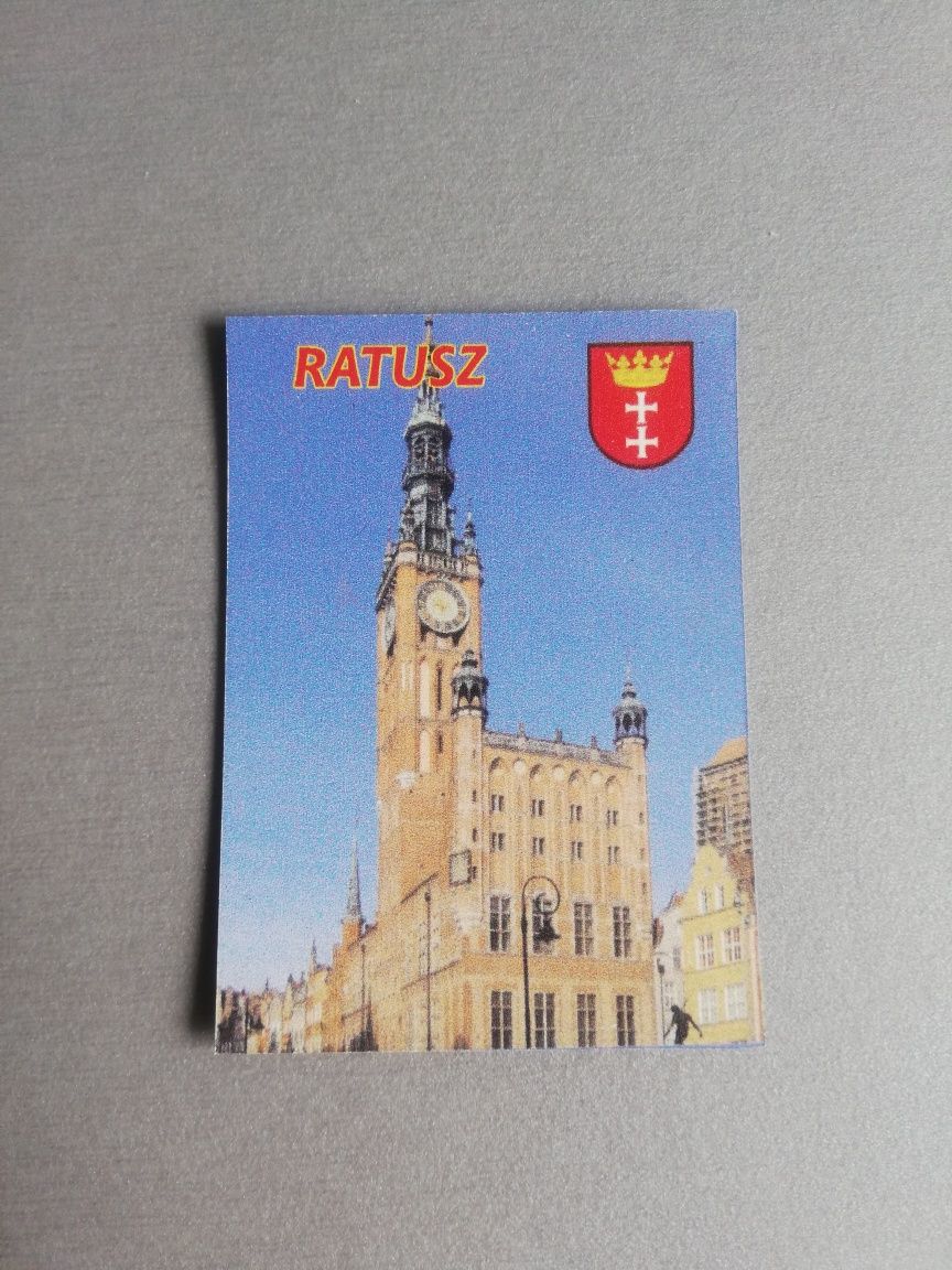 Płaski magnes Gdańsk ratusz