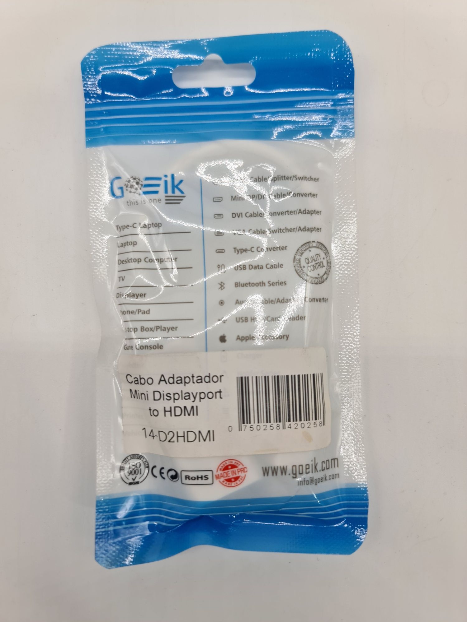 Adaptador GOEIK Mini displayport - HDMI