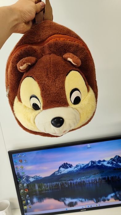 Рюкзак у вигляді білочки або бурундука Чіп та Дейл Портфель дитячий