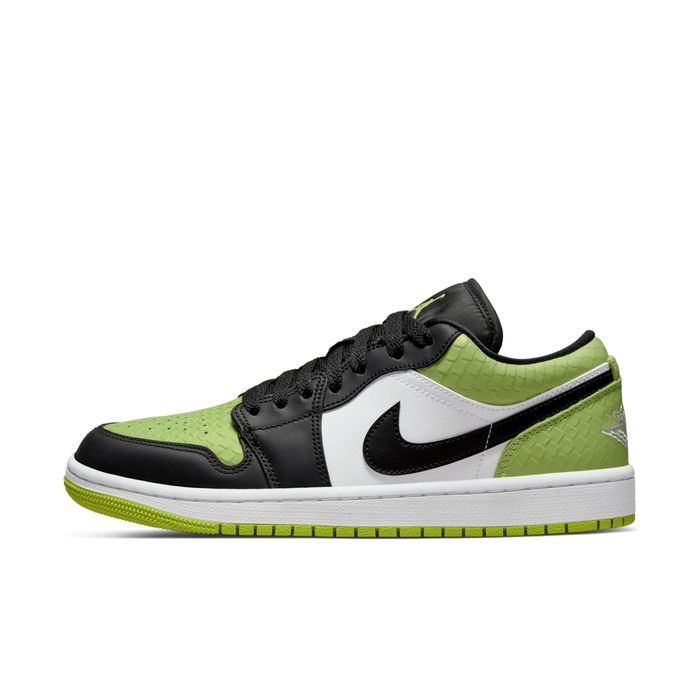 Air Jordan 1 Low Snakeskin Vivid Green us 6