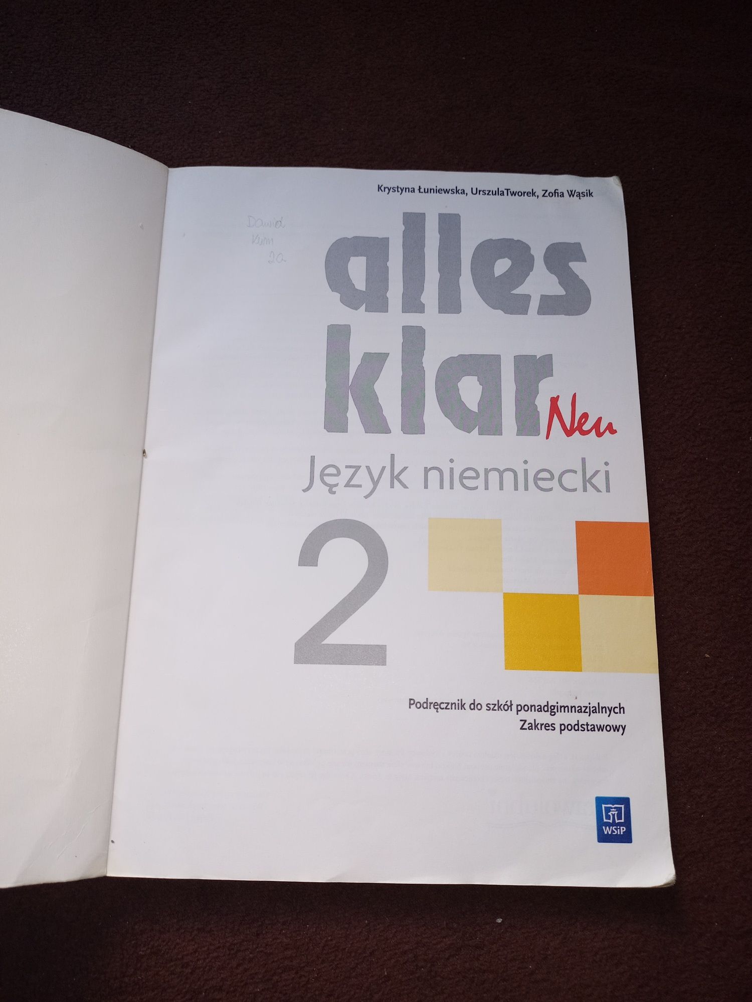 Alles klar new 2 podręczniki do jezyka niemieckiego
