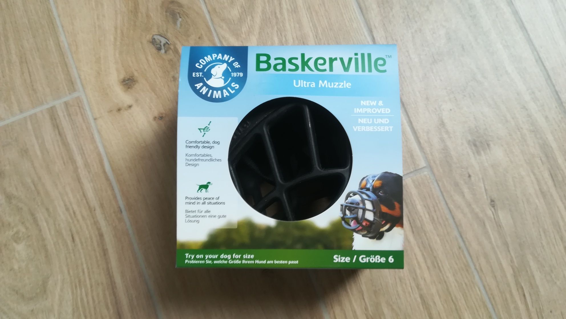 Kaganiec fizjologiczny dla dużego psa Baskerville Ultra Muzzle rozm 6