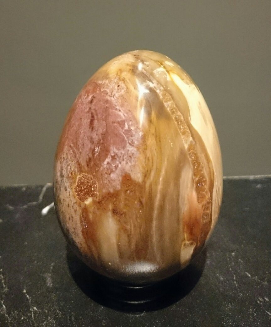 Jaspis polichromiczny, polerowane jajko, 192 g