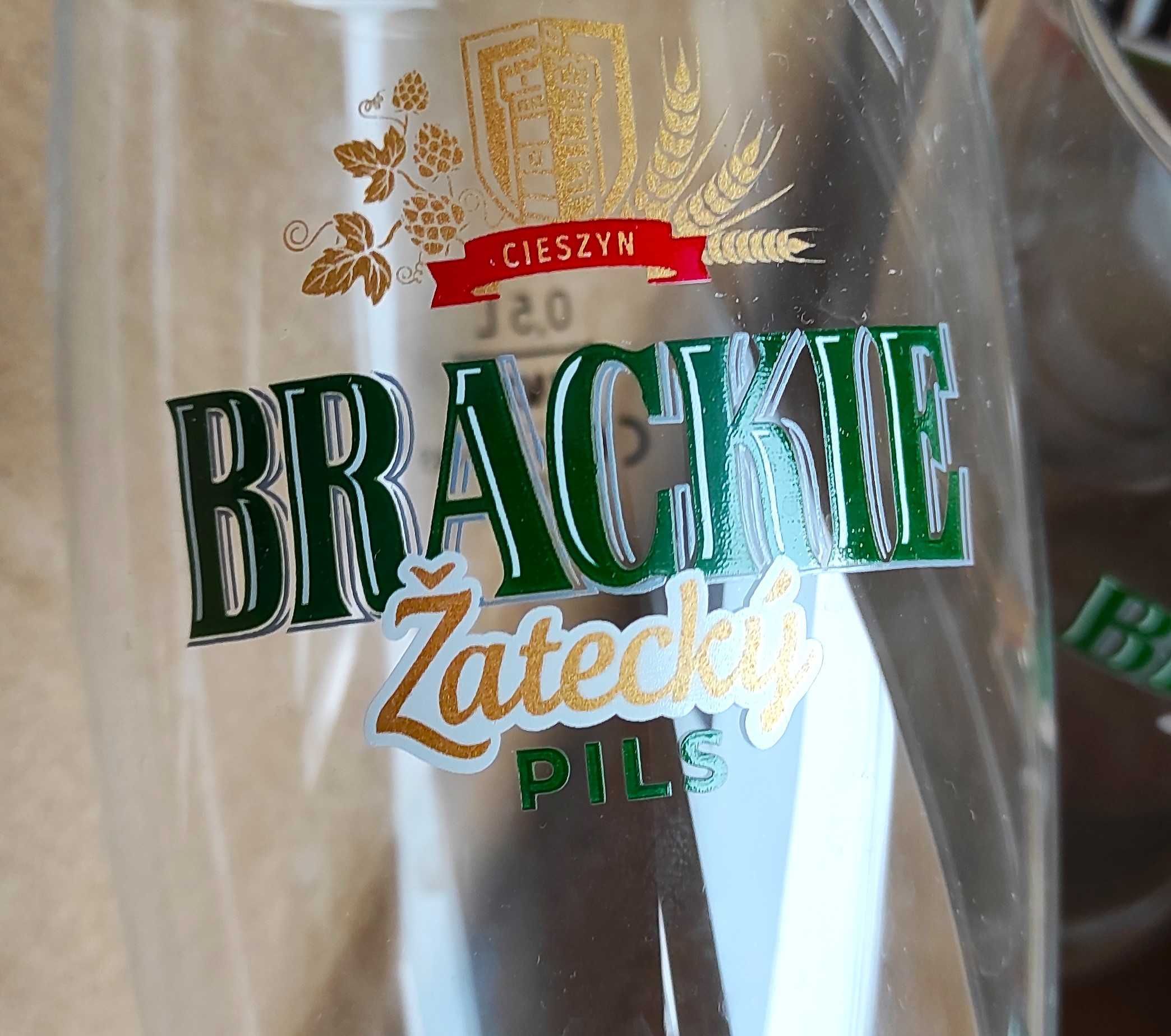 "BRACKIE" szklanki do piwa 0,5l NOWE 6szt-dwa rodzaje