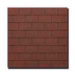 Tegola Eco Roof Rectangular czerwony Gont bitumiczny, grubość 3 mm