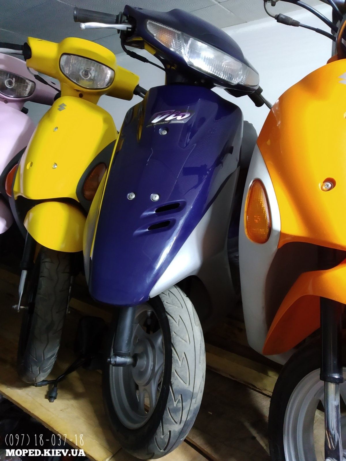 мопед Honda Dio 18 blue СКЛАД без пробега японский скутер