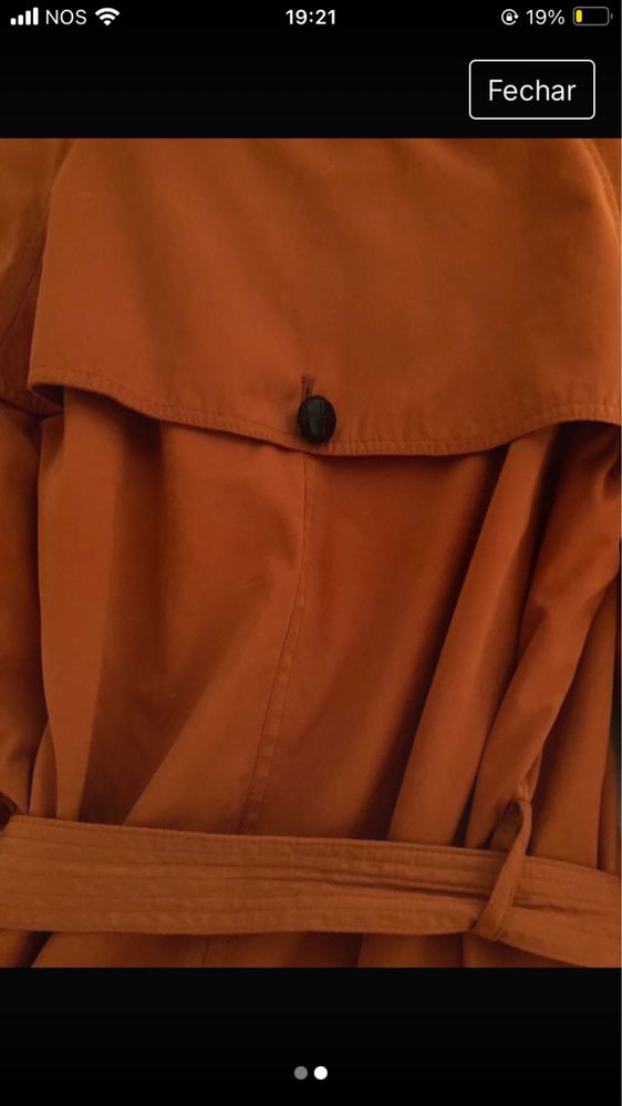 Gabardine laranja italiana