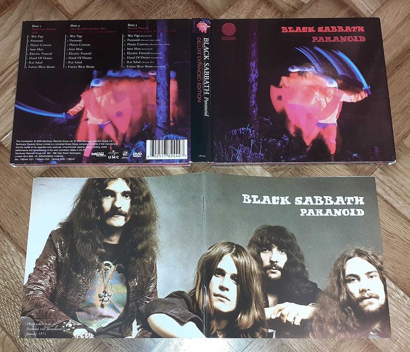 BLACK SABBATH "Paranoid" - 2 CD + DVD / Deluxe Collectors Edition