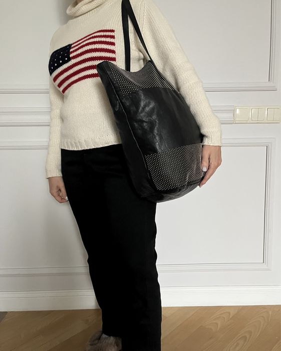 Велика шкіряна сумка