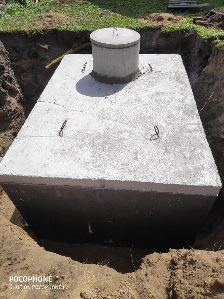Szamba betonowe szambo zbiorniki na deszczówkę gnojowice z WYKOPEM