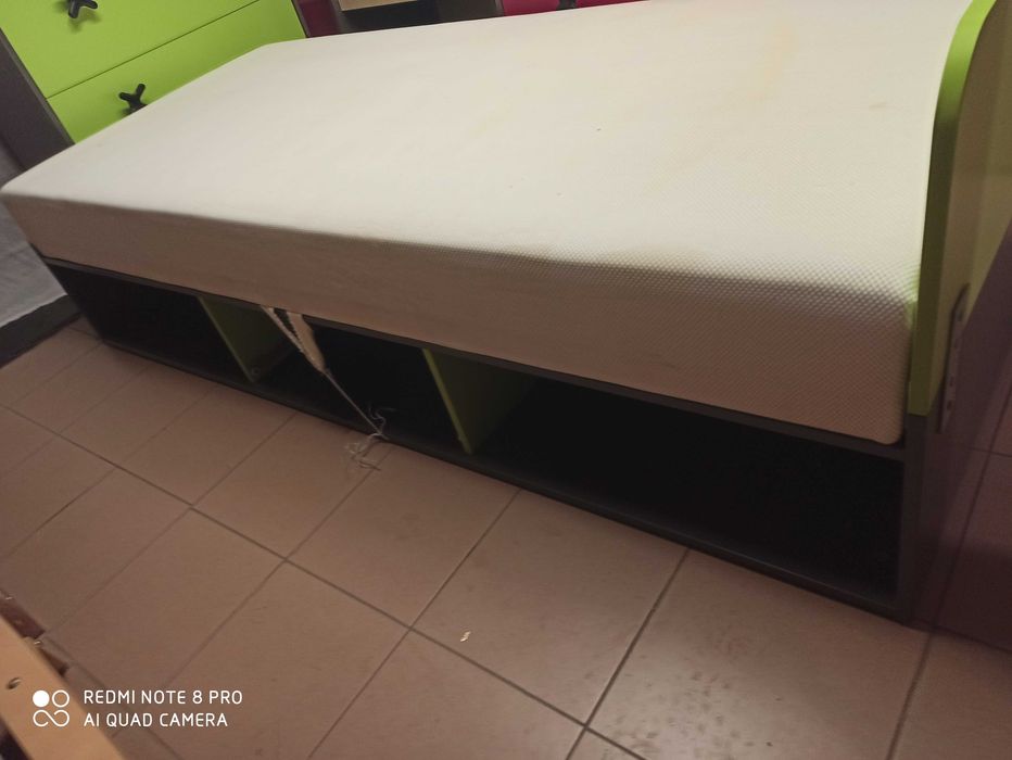 Łóżko 200x90 z materacem , szuflada i pojemnikiem --> OKAZJA !!!