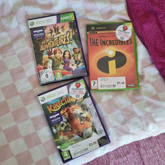 Xbox 360 120BG com 4 jogos e comando original em