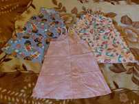 3 sukienki lato 128/134 Gabi Ariel muszelki Disney Pepco
