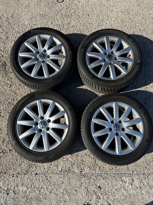 Oryginalne felgi Volkswagen + opony zimowe Hankook 205/55R16