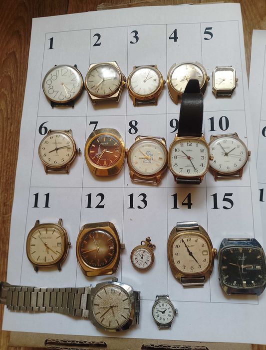 Советские позолоченные часы Полет Чайка