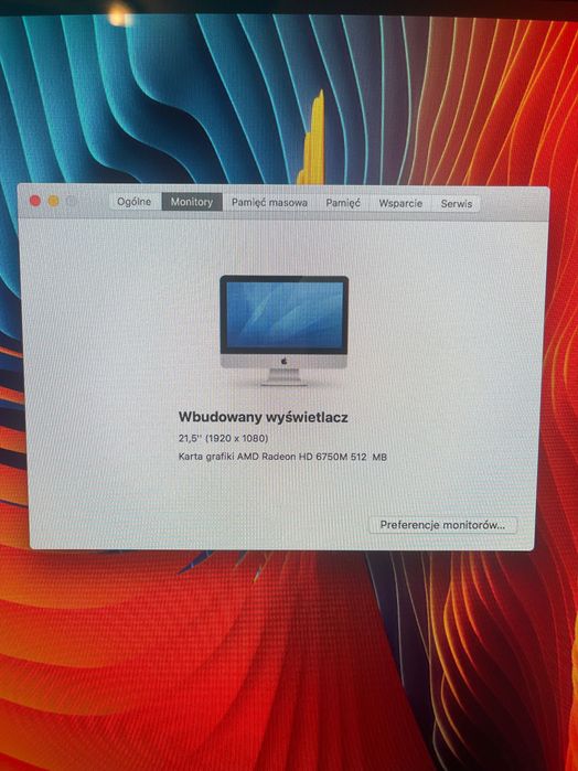 Monitor Apple w dobrym stanie!