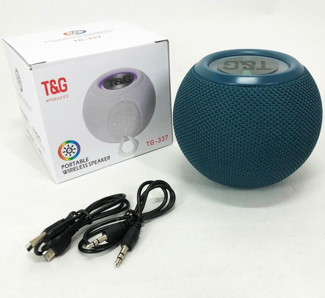 Бездротова потужна колонка з Bluetooth, RGB-підсвічуванням та радіо
