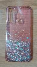 brokatowe etui różowe / fioletowe Redmi Note 8T