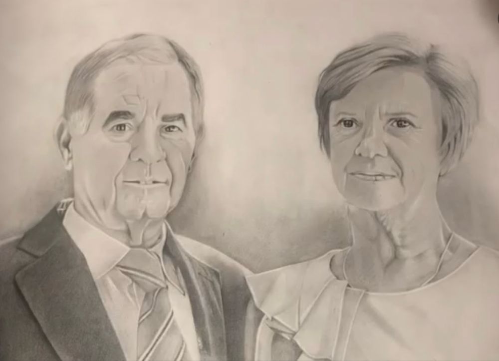 Desenhos a carvao personalizados