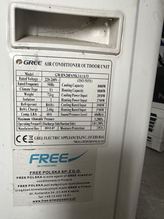 Klimatyzacja Gree zestaw