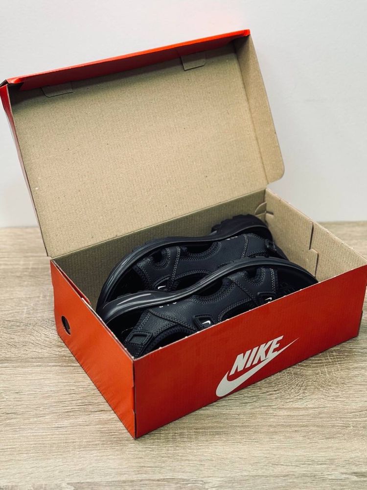 Nike Сандали мужские Босоножки черные на липучках Найк Топ продаж!