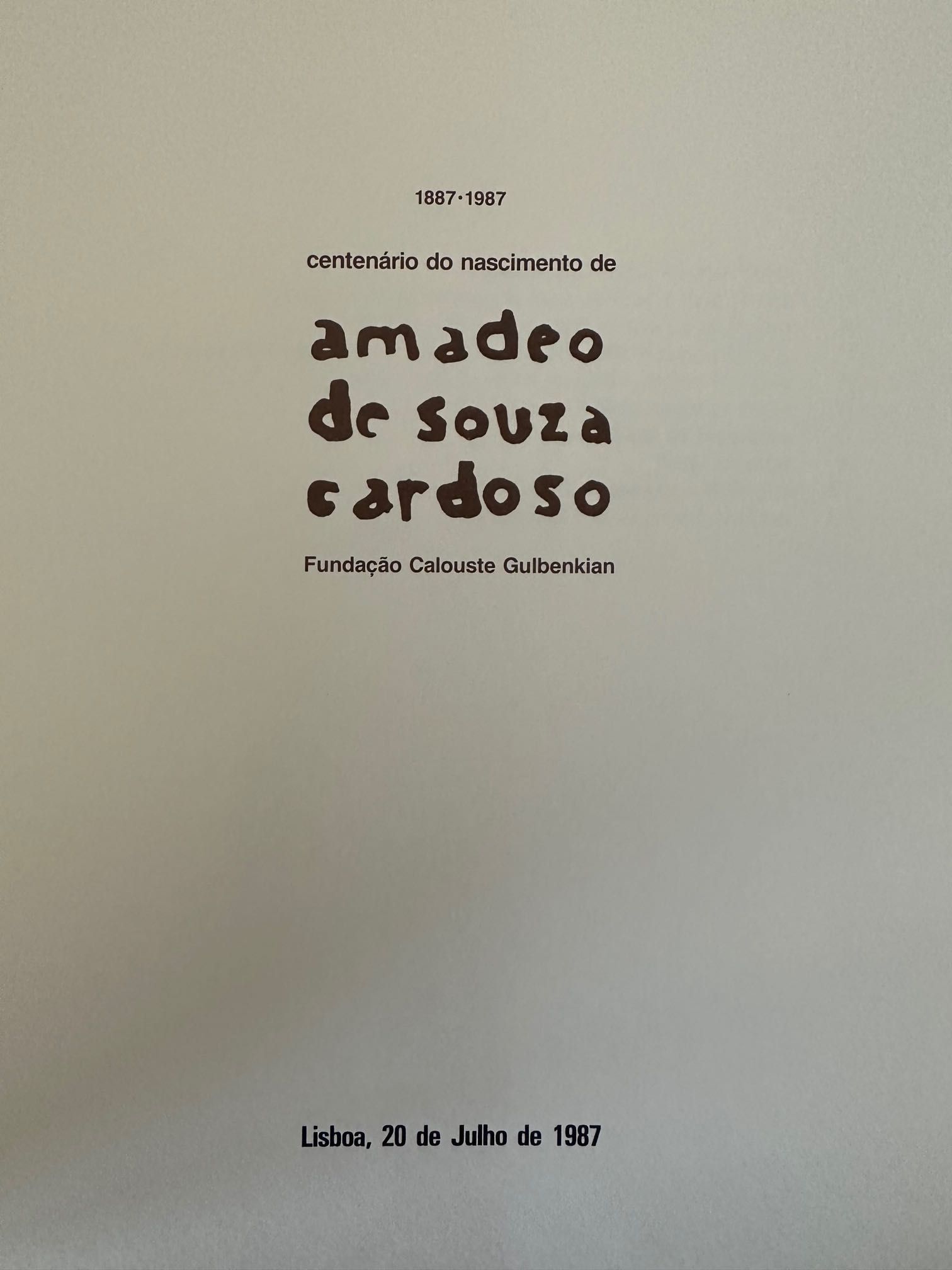 Amadeo de Souza Cardoso - AA vários - 1987