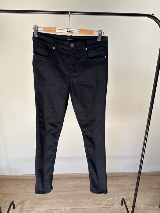 Spodnie rurki Massimo Dutti granatowe 36 S